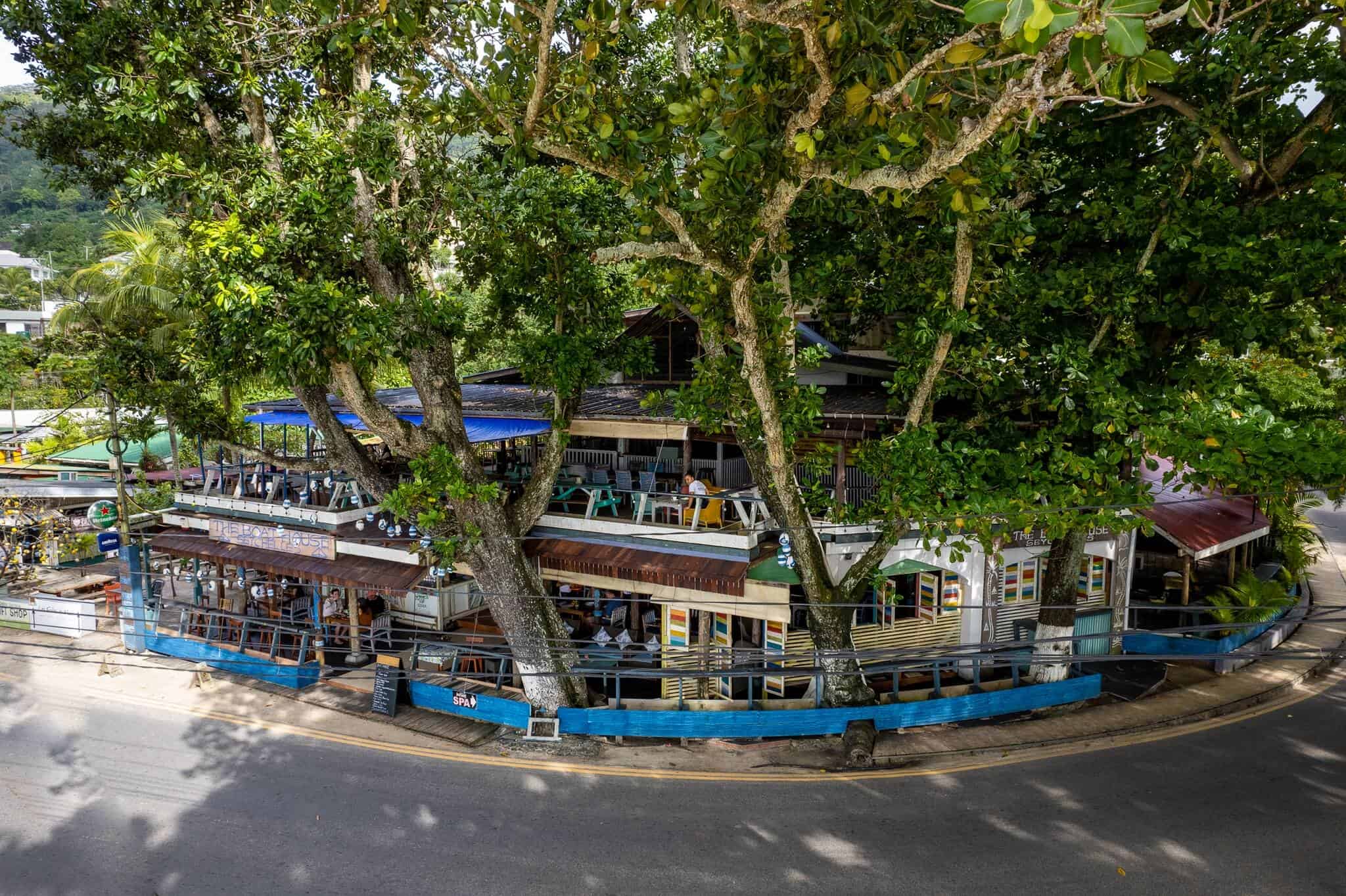 The Boat House Creole buffet restaurant on Beau Vallon beach, Seychelles